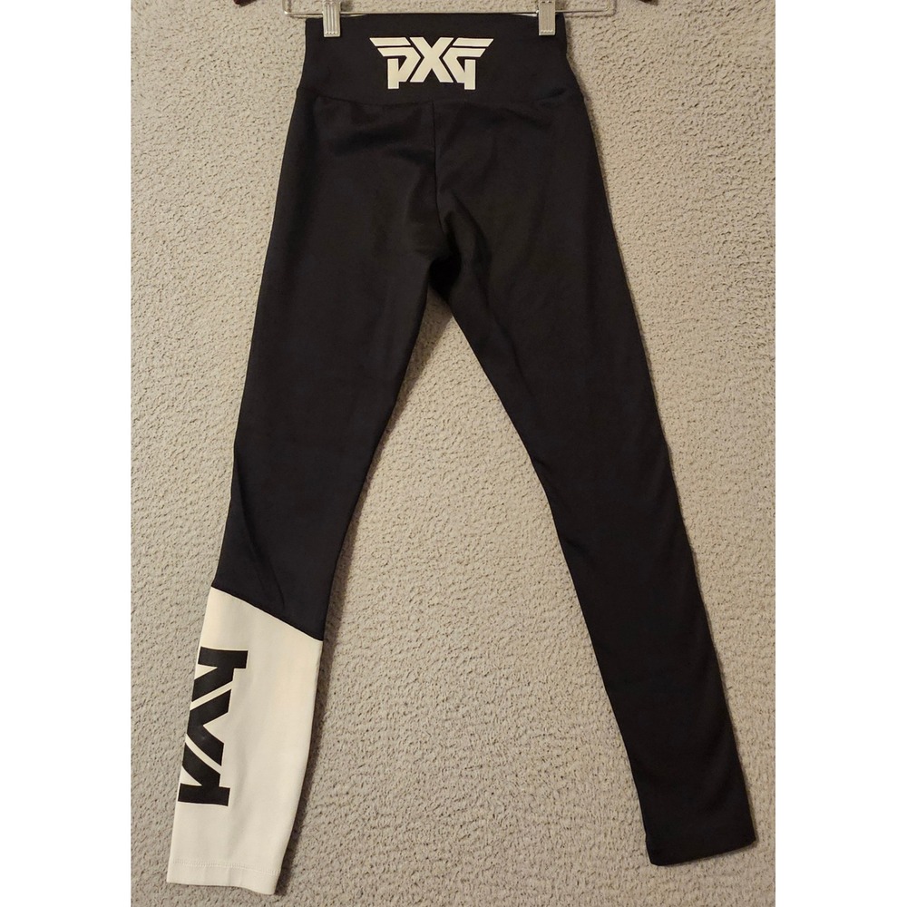 PXG Parsons Xtreme Golf Womens Black Colorblock High Waist Leggings XS BN02